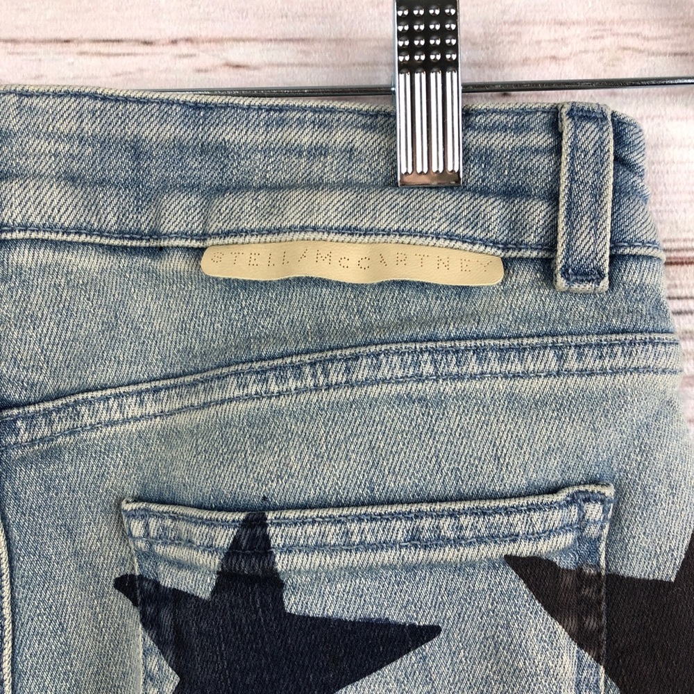 Stella McCartney Multi Color Star Print Jean Sz 25 - Picture 11 of 14